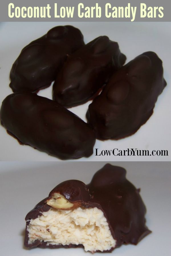 Low Carb Almond Joy Candy Bar