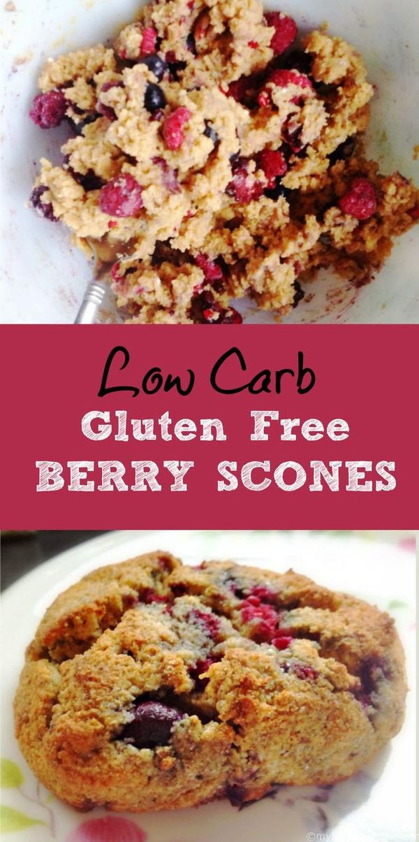 Low Carb Berry Scones