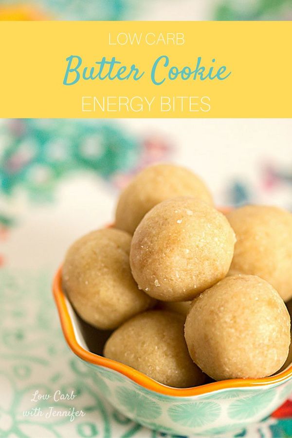 Low Carb Butter Cookie Energy Bites