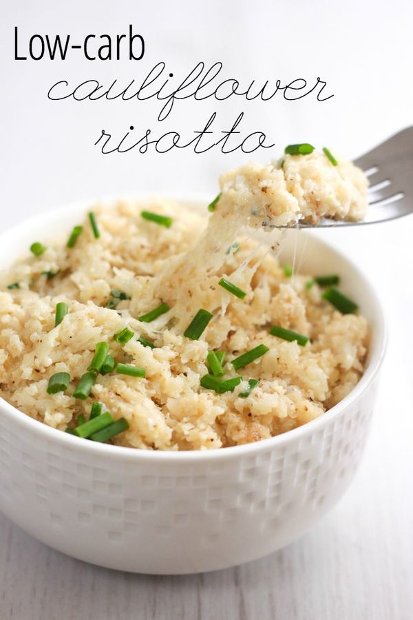 Low-carb cauliflower risotto