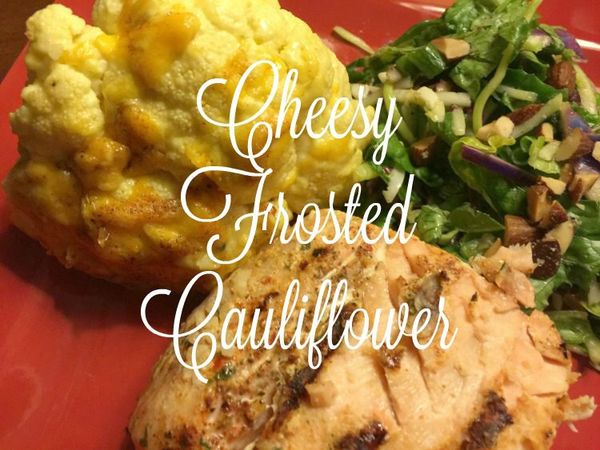 Low-Carb Cheesy Frosted Cauliflower