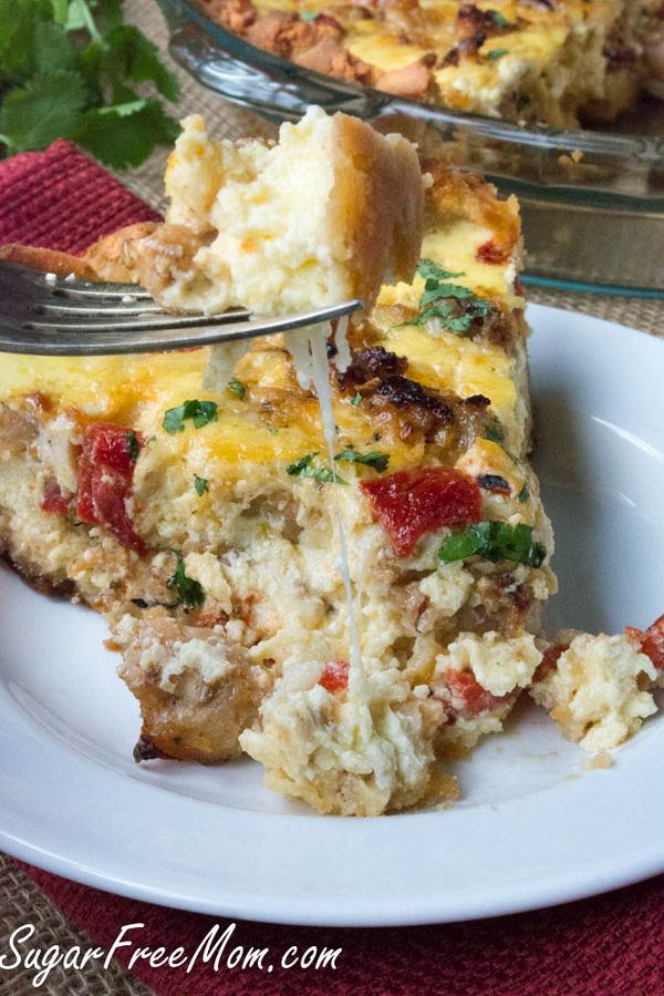 Low Carb Cheesy Italian Sausage Quiche