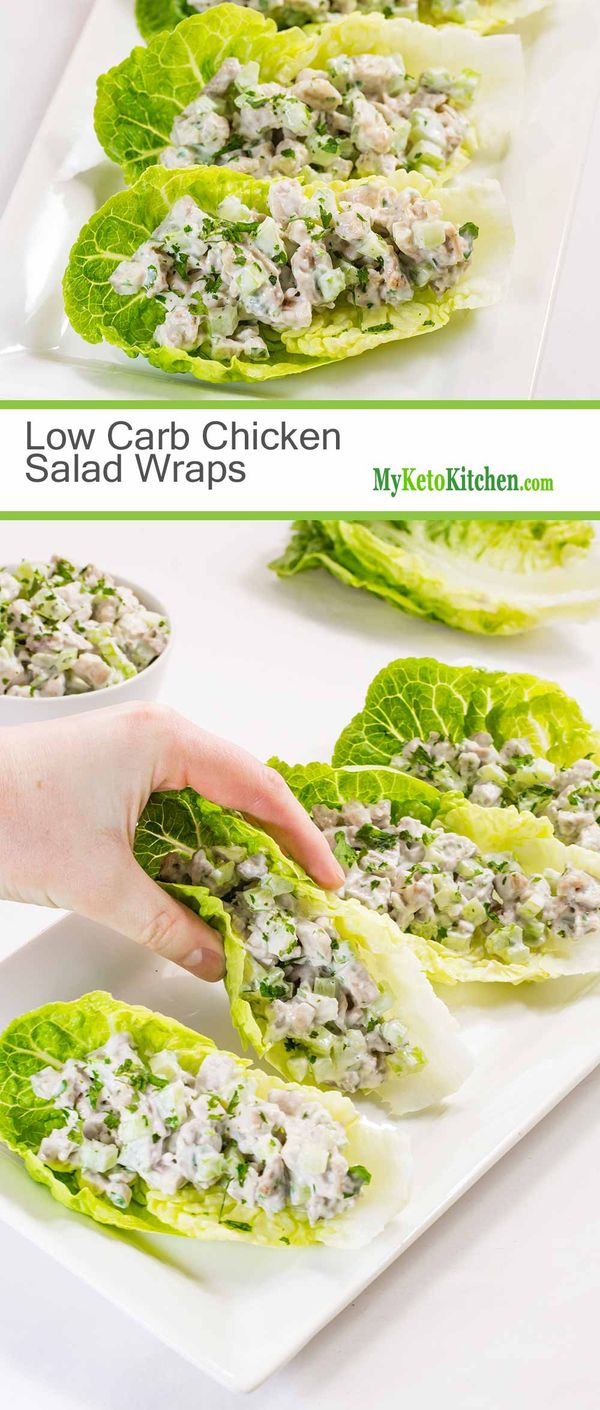 Low Carb Chicken Salad Wraps