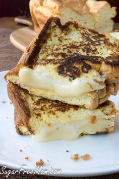 Low Carb Cloud Bread Grilled Cheese