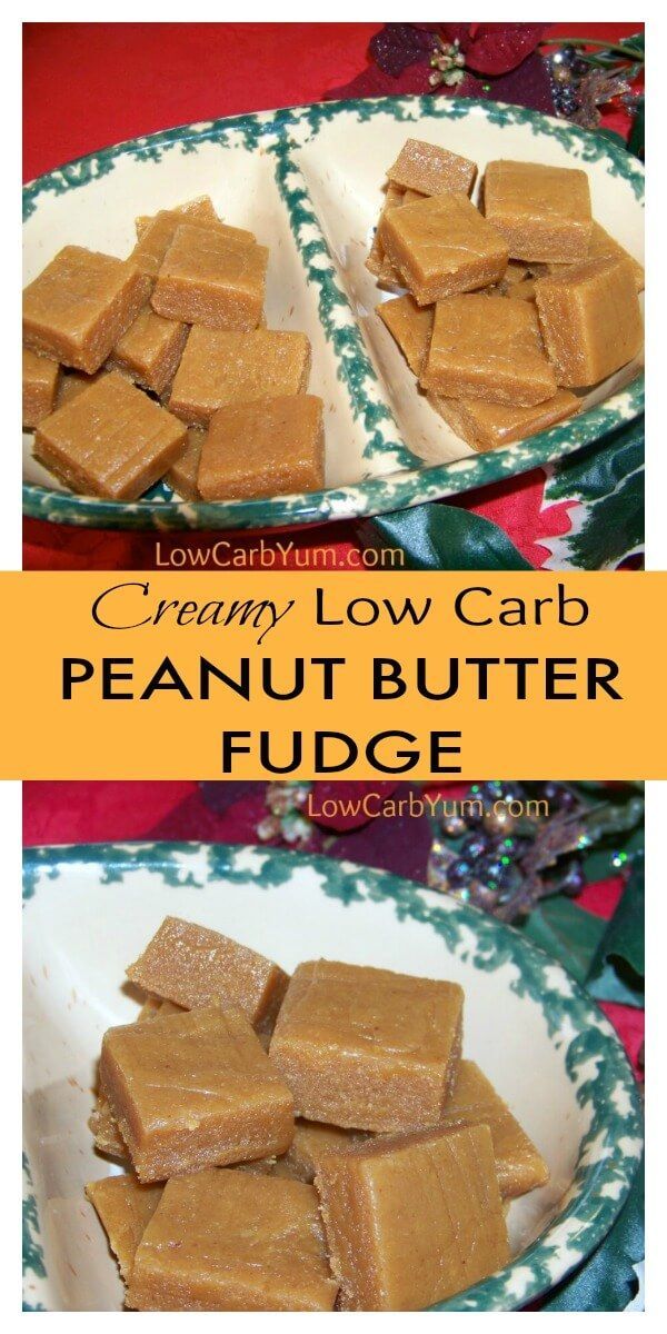 Low Carb Creamy Peanut Butter Fudge