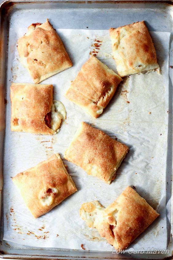 Low Carb Ham and Cheese Pockets