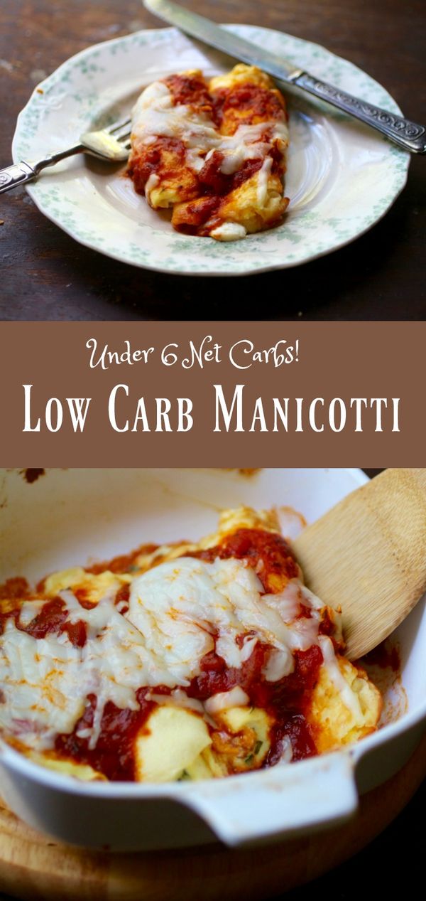 Low Carb Manicotti