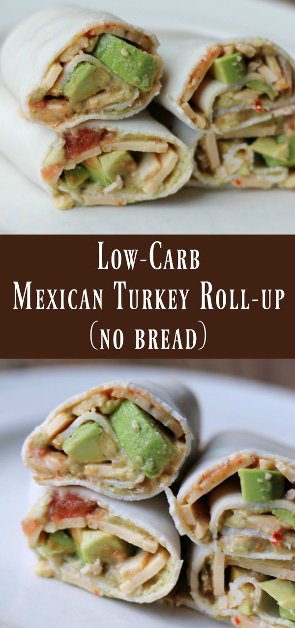 Low-carb Mexican Turkey Roll-up