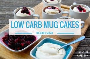 Low Carb Mug Cakes