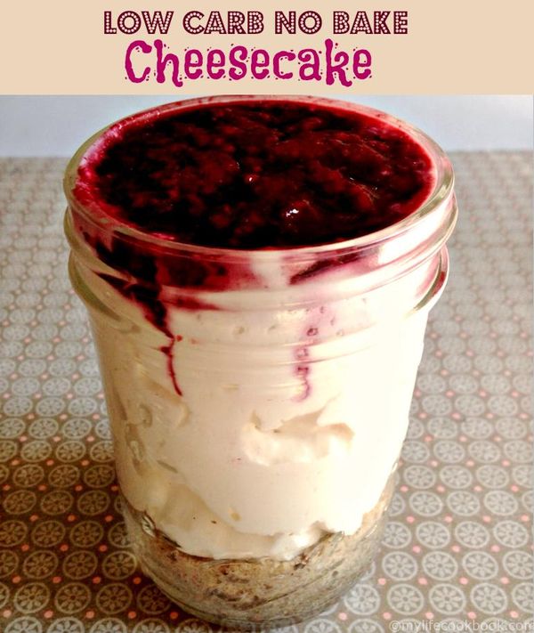 Low Carb No Bake Cheesecake