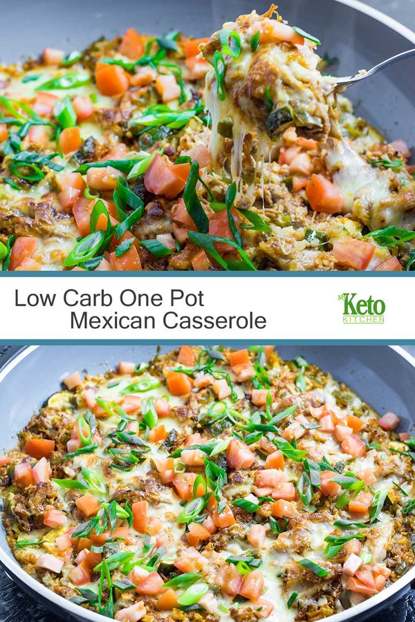 Low Carb One Pot Mexican Casserole