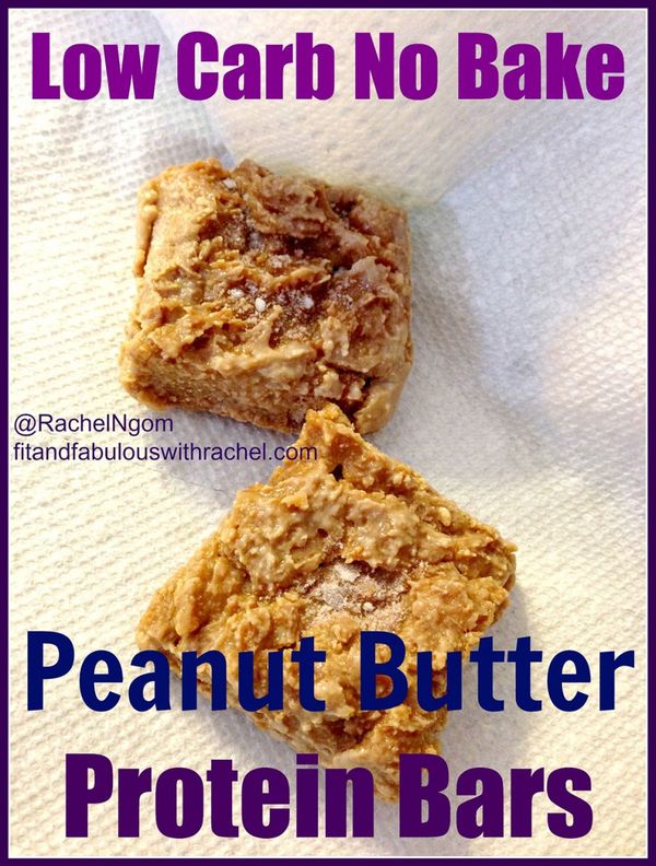 Low Carb Peanut Butter Protein Bars