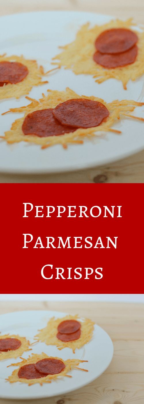 Low Carb Pepperoni Pizza Parmesan Crisps