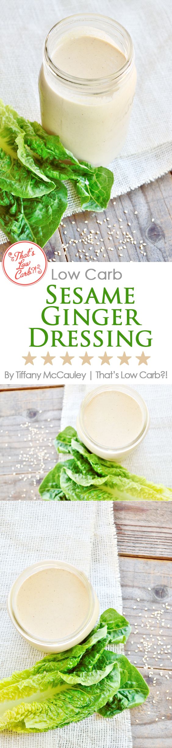 Low Carb Sesame Ginger Dressing