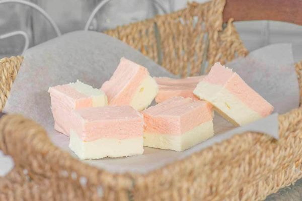 Low Carb Vanilla Strawberry Fudge Fat Bombs