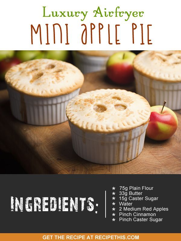 Luxury Airfryer Mini Apple Pie