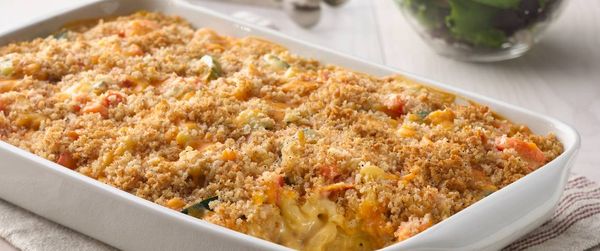 Macaroni and Cheesy Chicken Baked Casserole