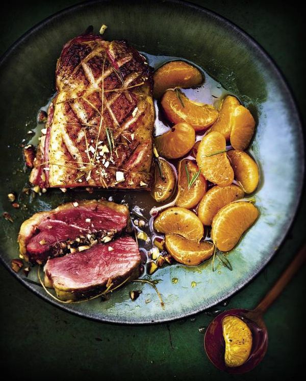 Magrets de canard aux amandes et clémentines