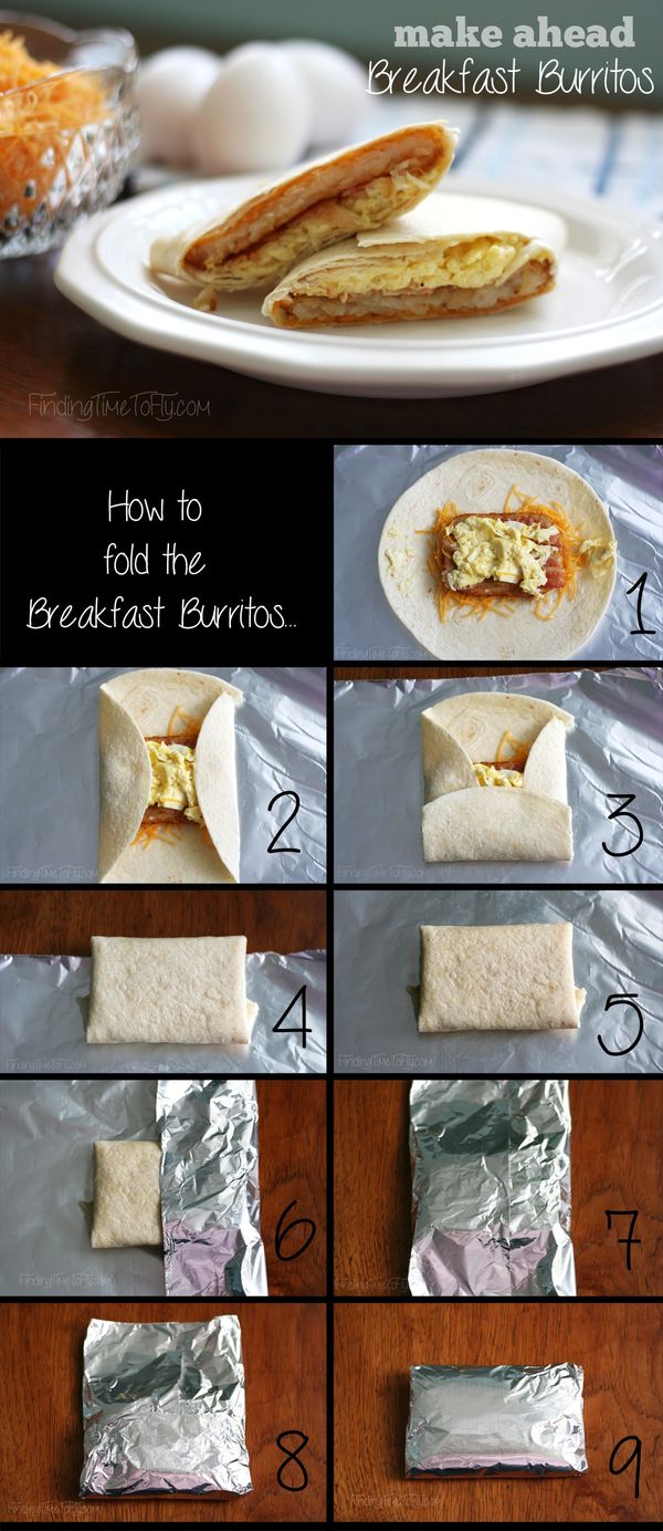 Make Ahead Breakfast Burritos