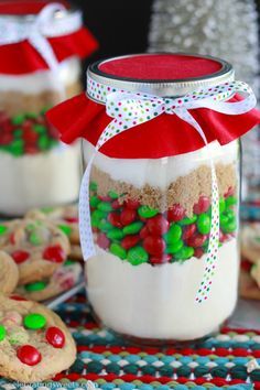 M&M Cookie Mix In A Jar