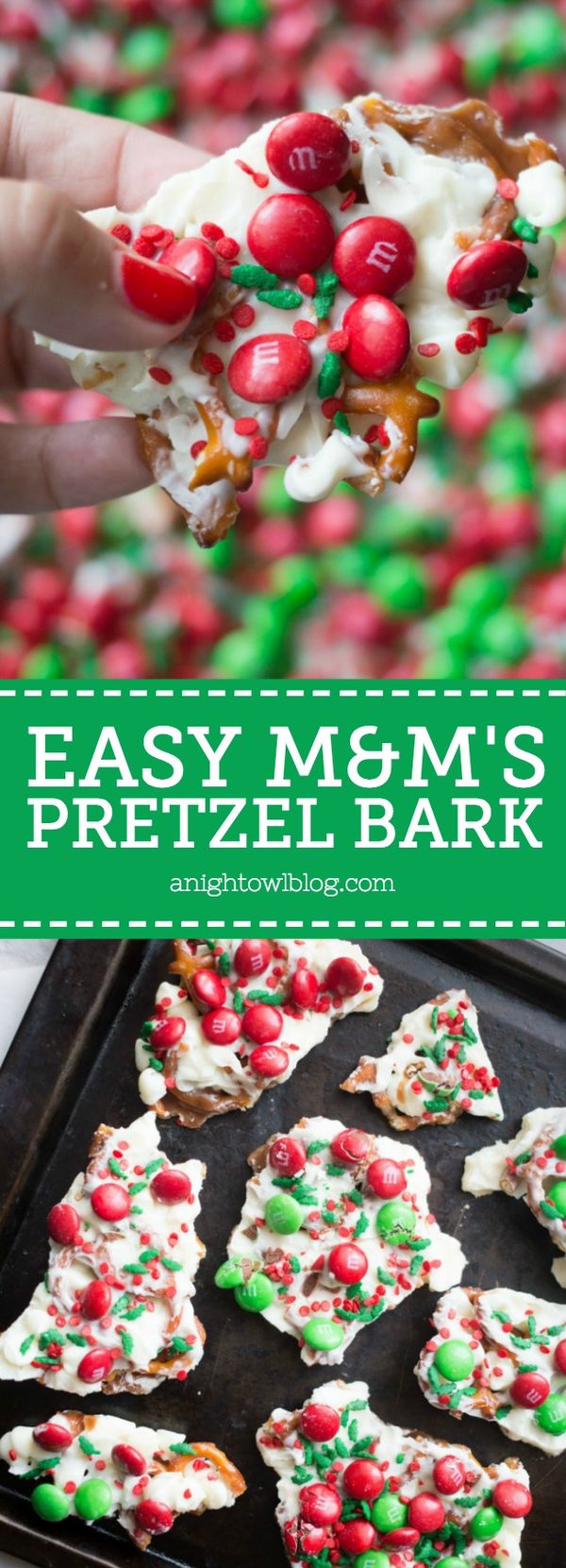 M&M'S Pretzel Bark