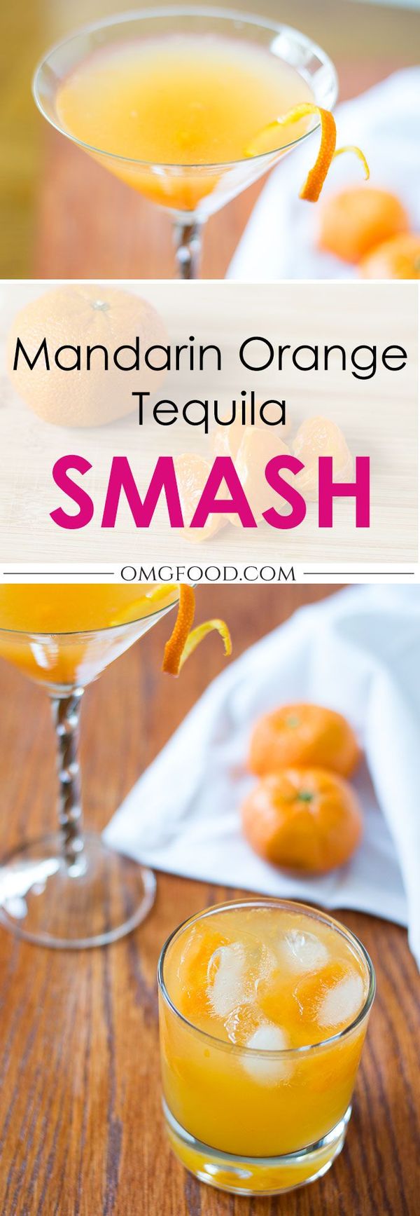 Mandarin Orange Tequila Smash