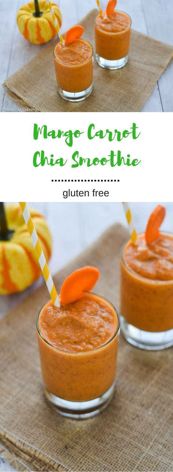 Mango Carrot Chia Smoothie