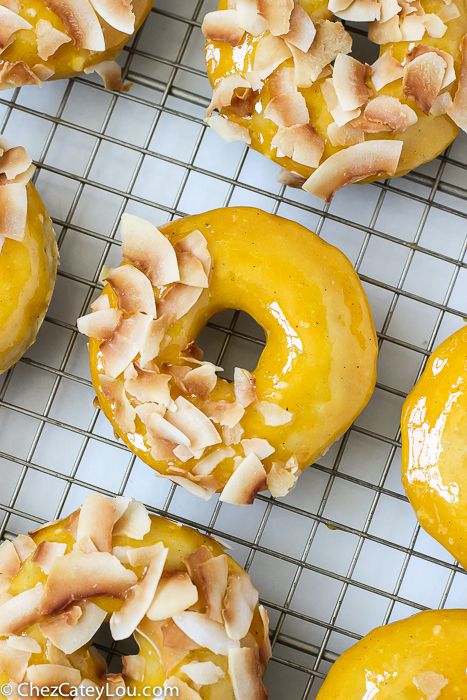 Mango Coconut Donuts