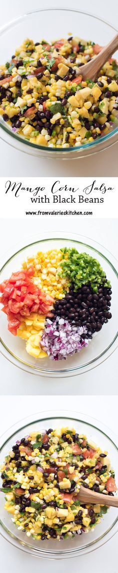 Mango Corn Salsa with Black Beans