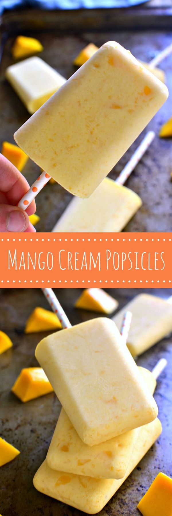 Mango Cream Popsicles