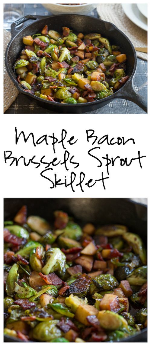 Maple Bacon Brussels Sprout Skillet