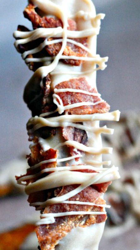 Maple Bacon Pretzel Rods