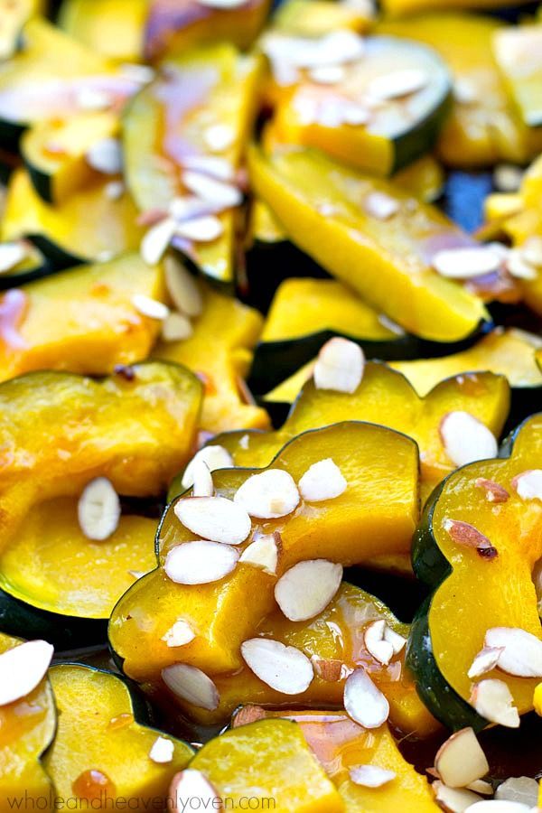 Maple Citrus Glazed Roasted Acorn Squash