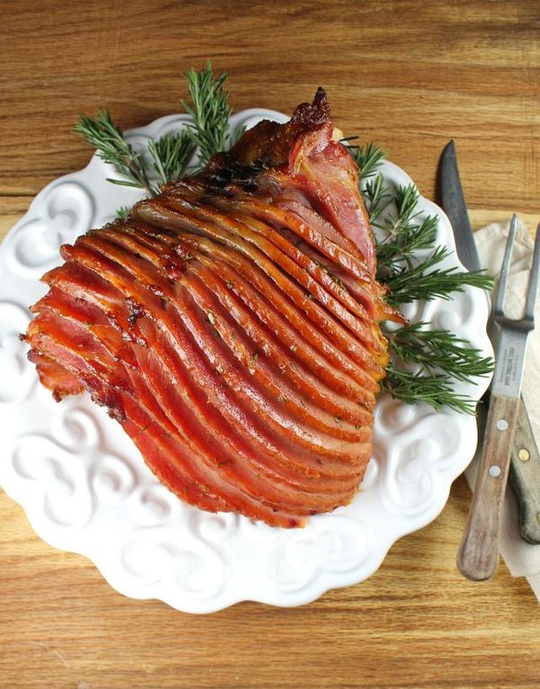 Maple, Dijon and Rosemary Glazed Ham