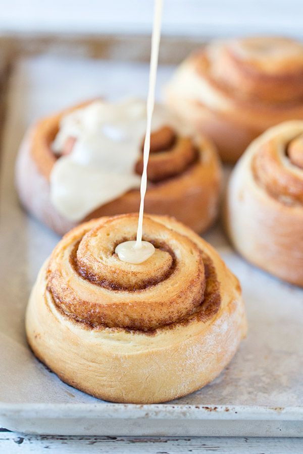 Maple Glazed Cinnamon Rolls