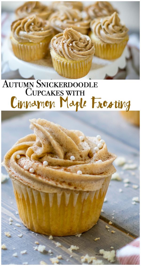 Maple Snickerdoodle Cupcakes With Homemade Maple Frosting