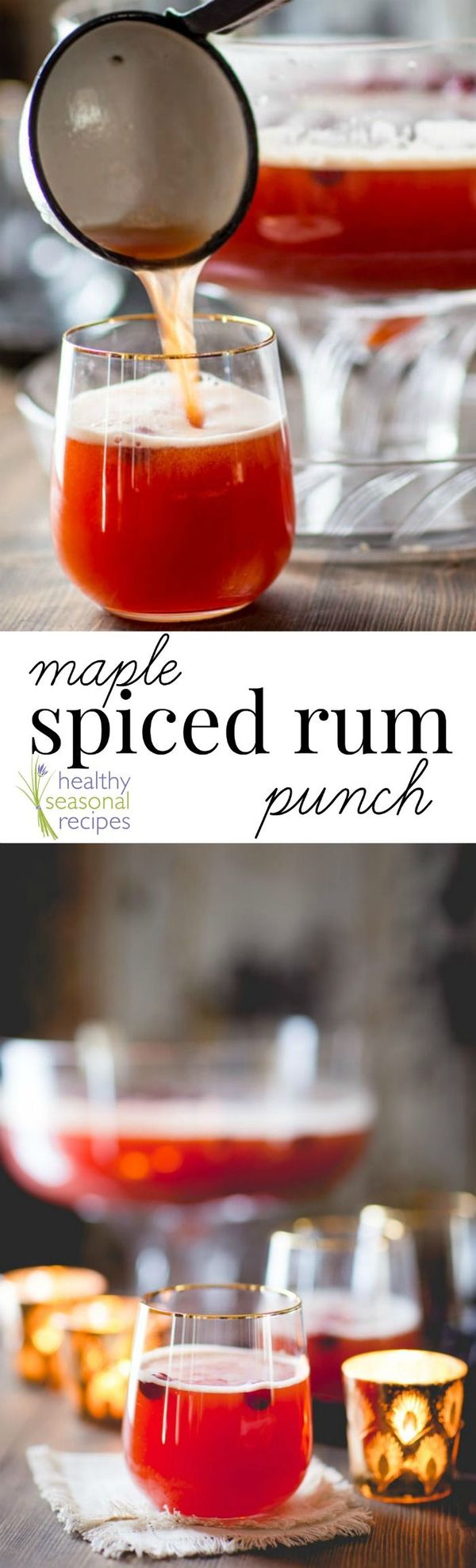 Maple spiced rum punch