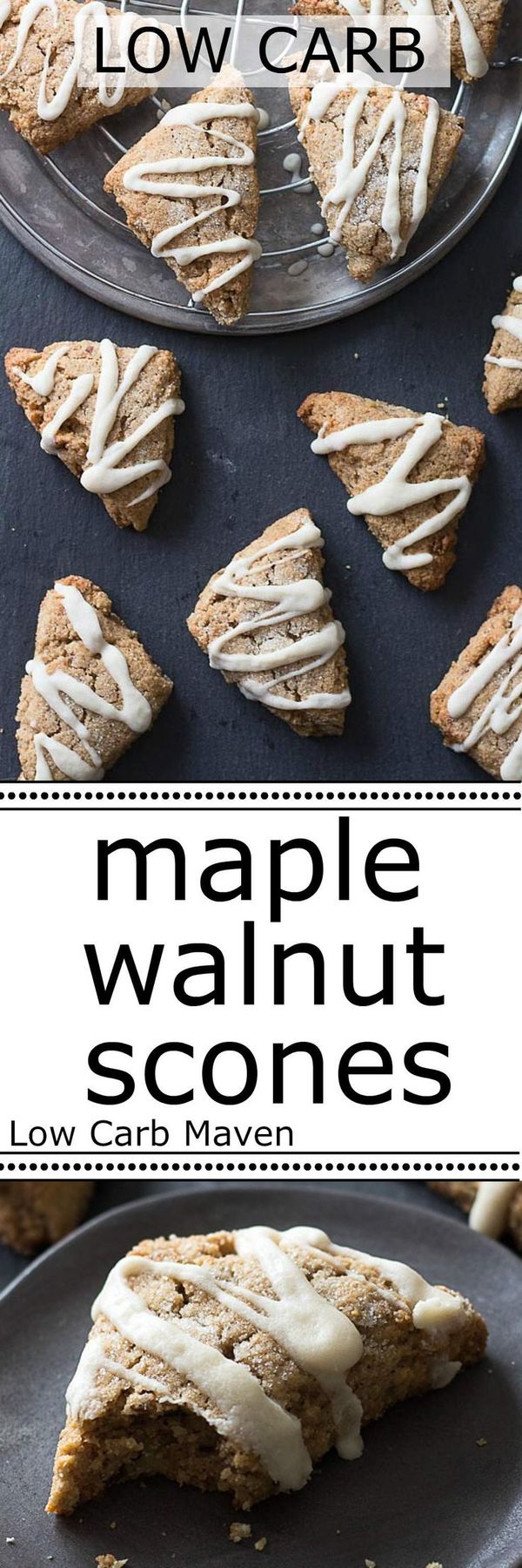 Maple Walnut Scones (low carb, keto