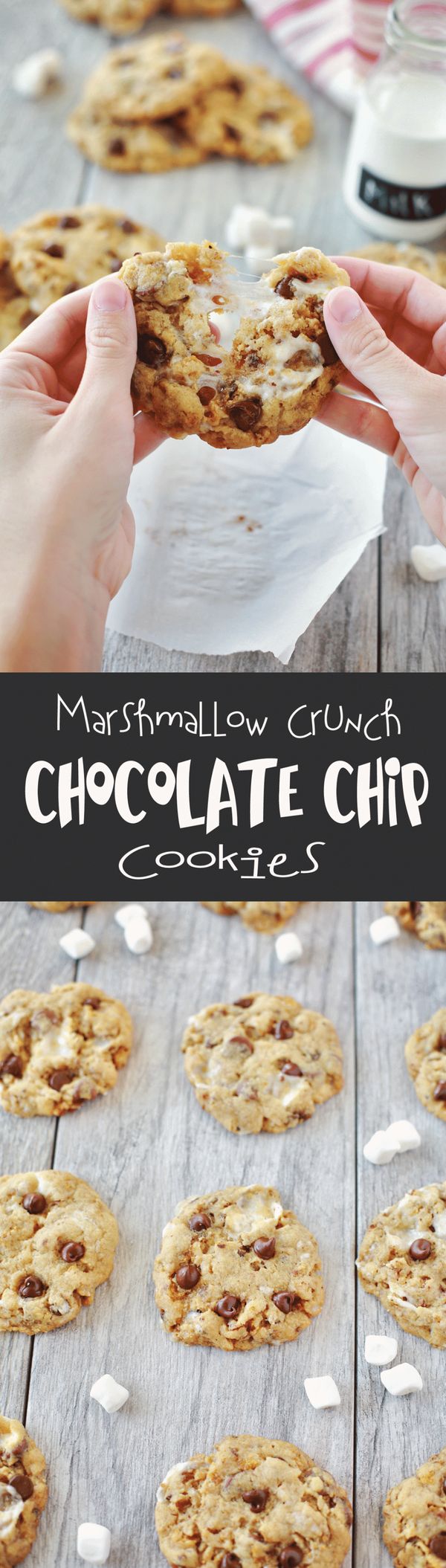 Marshmallow Crunch Chocolate Chip Cookies