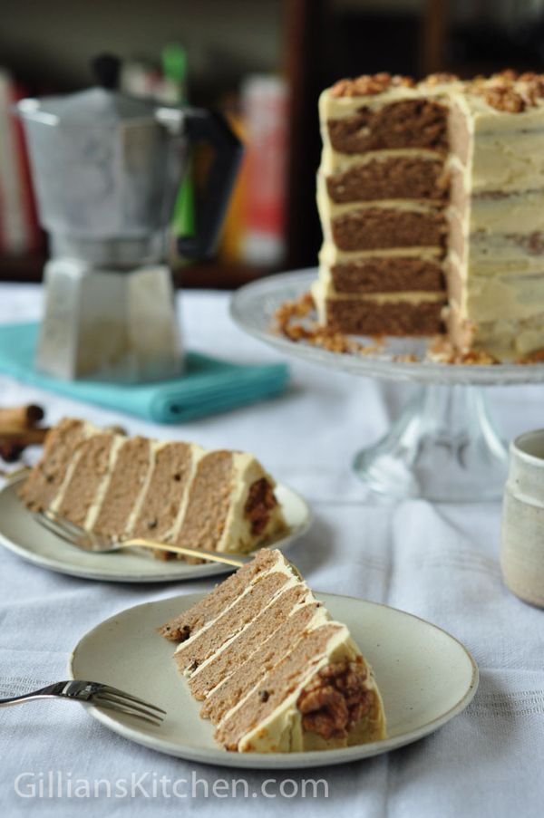 Masala Chai Walnut Cake