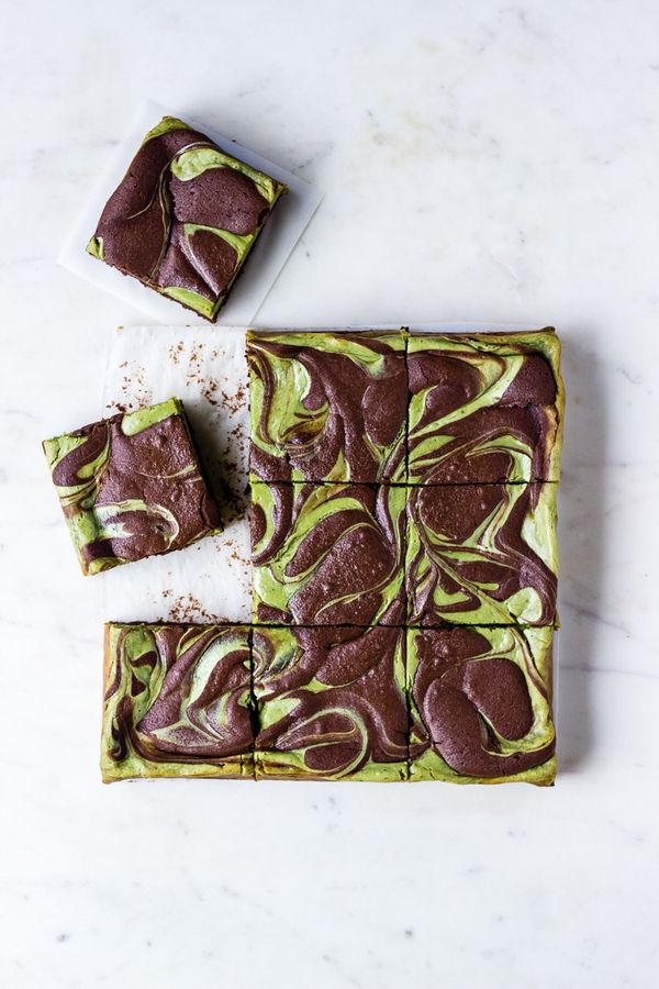 Matcha cheesecake brownies