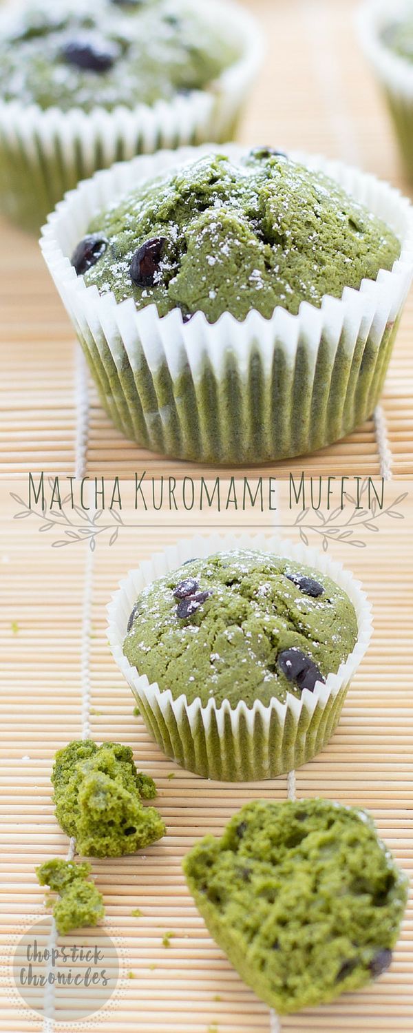 Matcha Kuromame Muffins