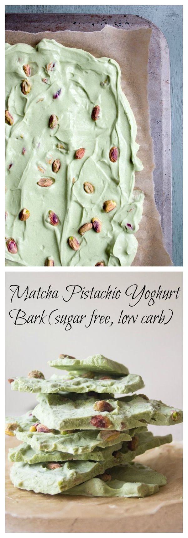 Matcha Pistachio Yoghurt Bark