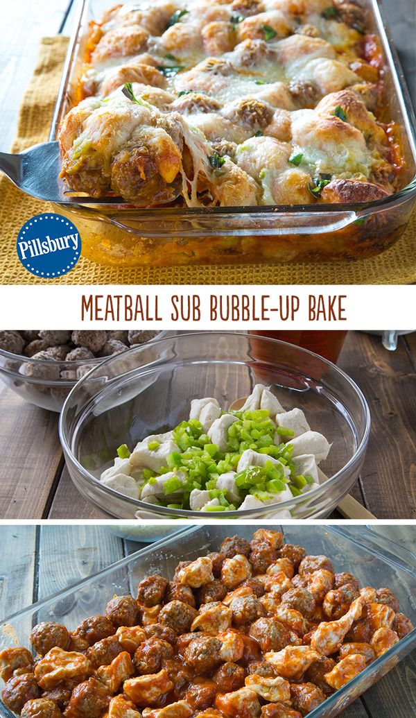 Meatball Sub Bubble-Up Bake