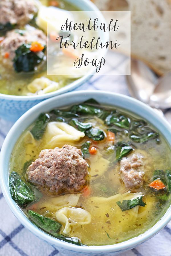 Meatball Tortellini Soup