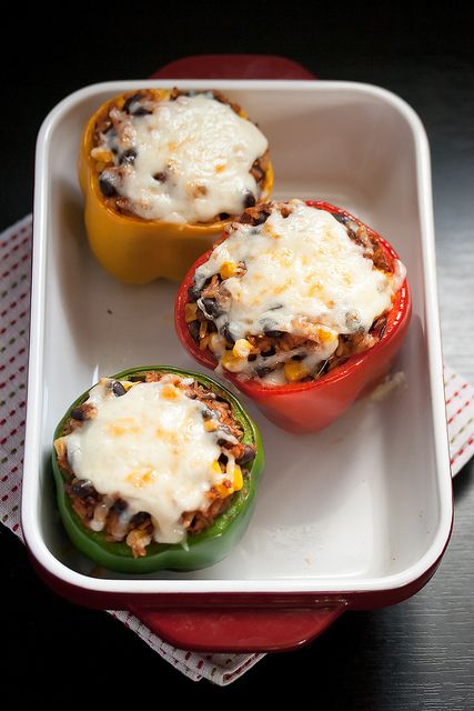 Meatless Mexican Stuffed Peppers