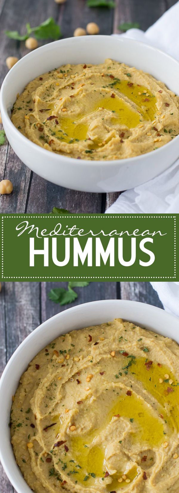 Mediterranean Hummus Without Tahini