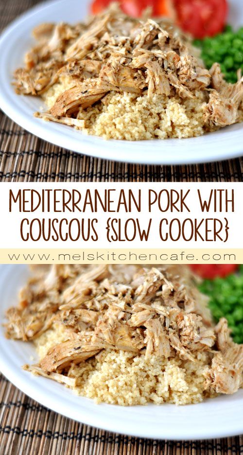 Mediterranean Pork with Couscous (Slow Cooker