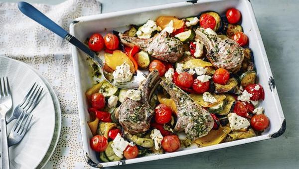 Mediterranean-style lamb chops