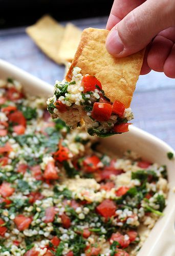 Mediterranean Tabbouleh Hummus Dip